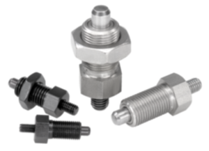 Arretierbolzen Stahl oder Edelstahl, mit Gewindezapfen - inch Arretierbolzen Stahl oder Edelstahl, mit Gewindezapfen - inch