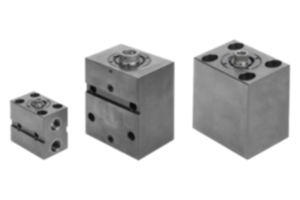 Blockzylinder hydraulisch mit Metallabstreifer doppelt / einfach wirkend mit Federrückstellung Blockzylinder hydraulisch mit Metallabstreifer doppelt / einfach wirkend mit Federrückstellung