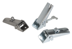 Spannverschlüsse Stahl oder Edelstahl mit Blechbügel bis 1000N, einstellbar, Anschraubbohrungen sichtbar, kurze Ausführung Spannverschlüsse Stahl oder Edelstahl mit Blechbügel bis 1000N, einstellbar, Anschraubbohrungen sichtbar, kurze Ausführung