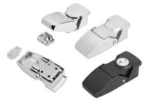 Spannverschlüsse Zink mit Blechbügel, Anschraubbohrungen verdeckt Spannverschlüsse Zink mit Blechbügel, Anschraubbohrungen verdeckt