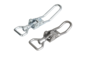 Spannverschlüsse Stahl oder Edelstahl mit Dreikantspannbügel bis 6500N, einstellbar, Anschraubbohrungen sichtbar Spannverschlüsse Stahl oder Edelstahl mit Dreikantspannbügel bis 6500N, einstellbar, Anschraubbohrungen sichtbar