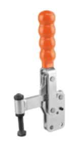 Schnellspanner vertikal mit senkrechtem Fuß und fester Andruckspindel Schnellspanner vertikal mit senkrechtem Fuß und fester Andruckspindel