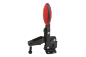 Schnellspanner vertikal mit waagrechtem Fuß und verstellbarer Andruckspindel Schnellspanner vertikal mit waagrechtem Fuß und verstellbarer Andruckspindel