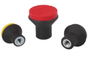 Pilzknöpfe Kunststoff mit Innengewinde und Deckel - inch Pilzknöpfe Kunststoff mit Innengewinde und Deckel - inch