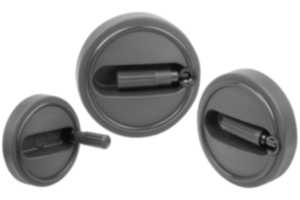 Handräder mit Zylindergriff umlegbar Handräder mit Zylindergriff umlegbar