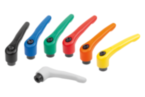 Klemmhebel Stahl mit Innengewinde, Gewindeeinsatz Stahl brüniert - inch Klemmhebel Stahl mit Innengewinde, Gewindeeinsatz Stahl brüniert - inch