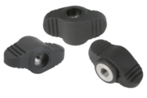 Flügelgriffe "Miniwing" mit durchgehendem Innengewinde Flügelgriffe "Miniwing" mit durchgehendem Innengewinde