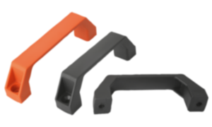 Bügelgriffe Kunststoff schmal mit beidseitiger Schräge Bügelgriffe Kunststoff schmal mit beidseitiger Schräge