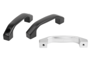 Bügelgriffe Aluminium lackiert, Montage von der Bedien- oder Rückseite Bügelgriffe Aluminium lackiert, Montage von der Bedien- oder Rückseite