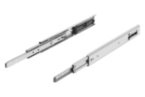 Teleskopschienen Edelstahl für Seitenmontage, Vollauszug, Tragkraft bis 90 kg Teleskopschienen Edelstahl für Seitenmontage, Vollauszug, Tragkraft bis 90 kg