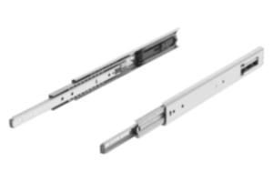 Teleskopschienen Edelstahl für Seitenmontage, Vollauszug, Tragkraft bis 100 kg Teleskopschienen Edelstahl für Seitenmontage, Vollauszug, Tragkraft bis 100 kg