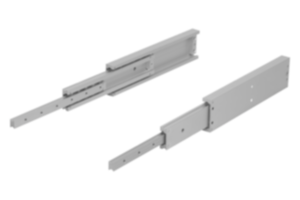Teleskopschienen Aluminium für Seitenmontage, Vollauszug, Tragkraft bis 300 kg Teleskopschienen Aluminium für Seitenmontage, Vollauszug, Tragkraft bis 300 kg