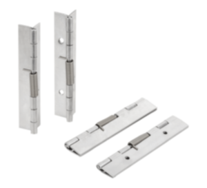 Federscharniere aus Stahl, Edelstahl oder Aluminium 120 mm Federscharniere aus Stahl, Edelstahl oder Aluminium 120 mm