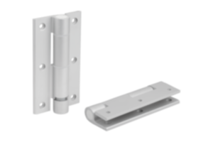 Federscharniere Aluminiumprofil mit Dämpfung Federscharniere Aluminiumprofil mit Dämpfung