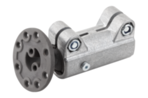 Rohrverbinder gerade, Aluminium mit Kugelgelenk Rohrverbinder gerade, Aluminium mit Kugelgelenk