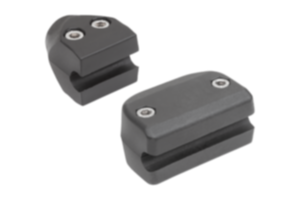 Einfachklemmen Kunststoff für runde Seitenführungen Einfachklemmen Kunststoff für runde Seitenführungen