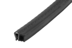 Kantenschutz 1-2 mm schwarz, Dichtlippe seitl. - HHD Kantenschutz