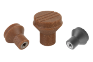 Pilzknöpfe Biopolymer mit Innengewinde Pilzknöpfe Biopolymer mit Innengewinde