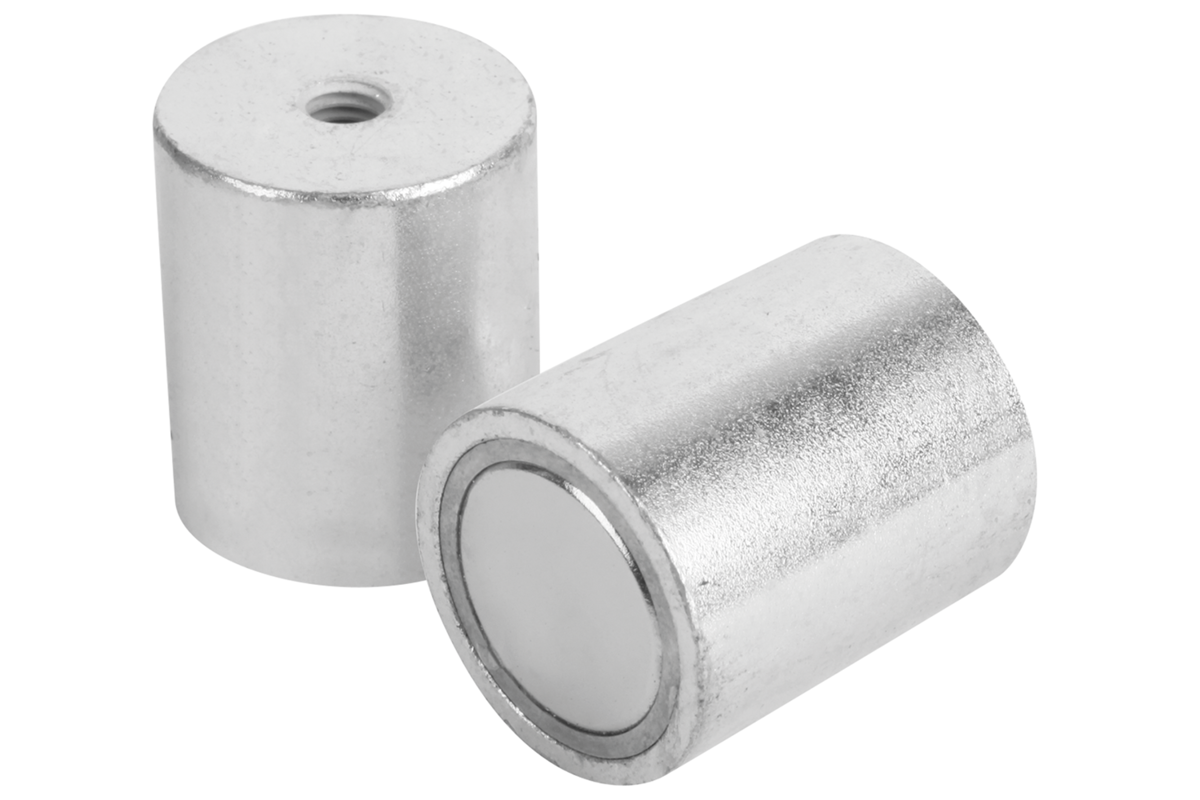 Tifler Rundmagnet | 2 Stück | Chromblende | Bis 2 kg | Mittelloch Tifler Rundmagnet | 2 Stück | Chromblende | Bis 2 kg | Mittelloch